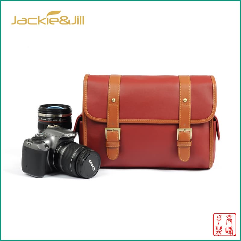 DSLR Leather Camera Shoulder Messenger Bag